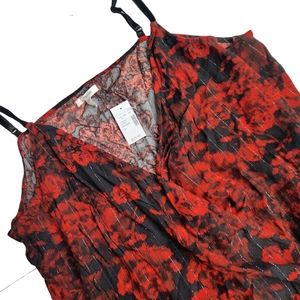 Maurices women's red and black sleeveless top size 1X NWT